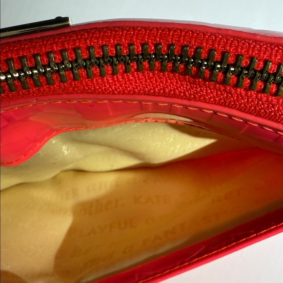 Kate Spade Bright Pink Bow Pattern Wallet - Picture 8 of 14